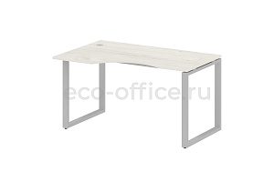 Стол криволинейный левый METAL SYSTEM STYLE БО.СА-2 (L) Дуб Наварра / Серый металл фото