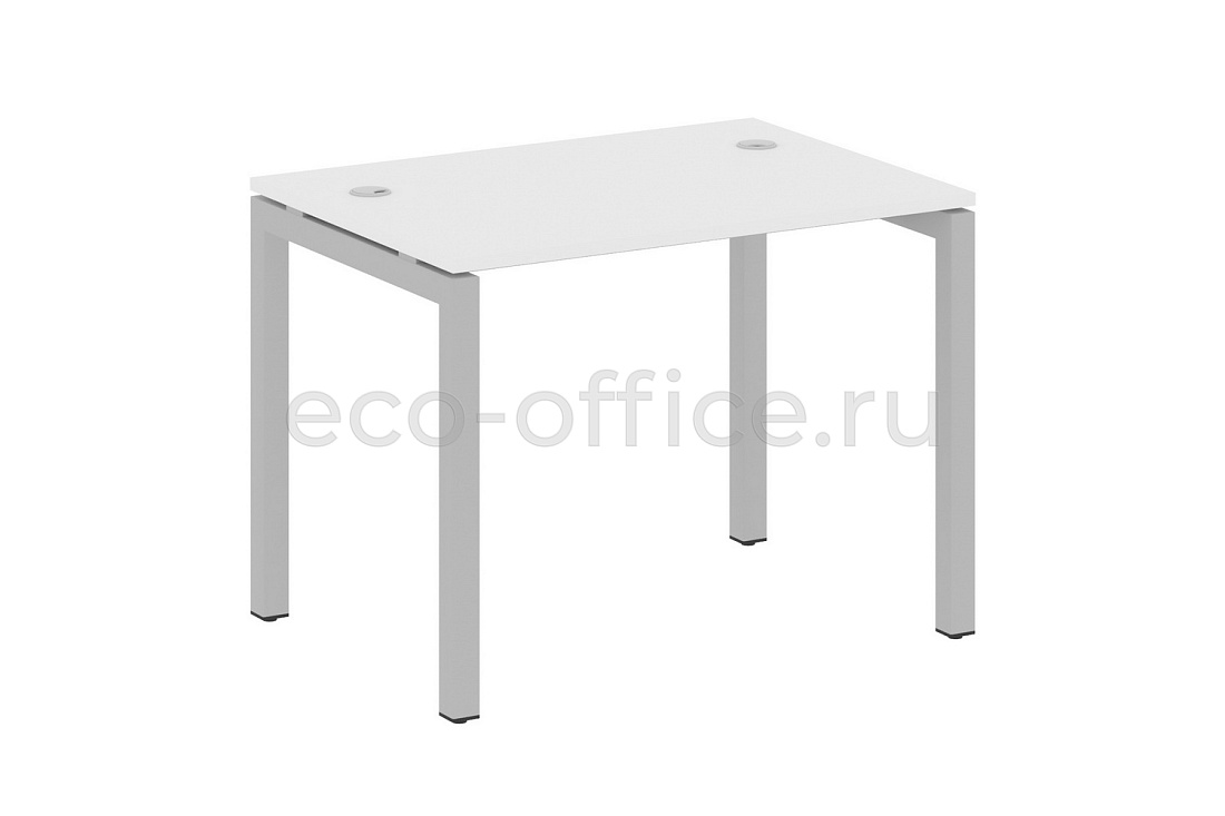 Стол письменный METAL SYSTEM QUATTRO 5x5 50БП.СП-1 Белый / Серый металл купить в Москве