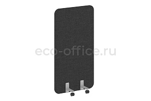 Перегородка на металлических опорах, на роликах R-LINE SOFT AP.R-80-150 Рогожка Romeo 01 / Серый металл фото