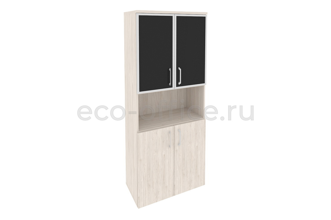 Шкаф высокий широкий ONIX O.ST-1.4 R black Денвер Светлый купить в Москве