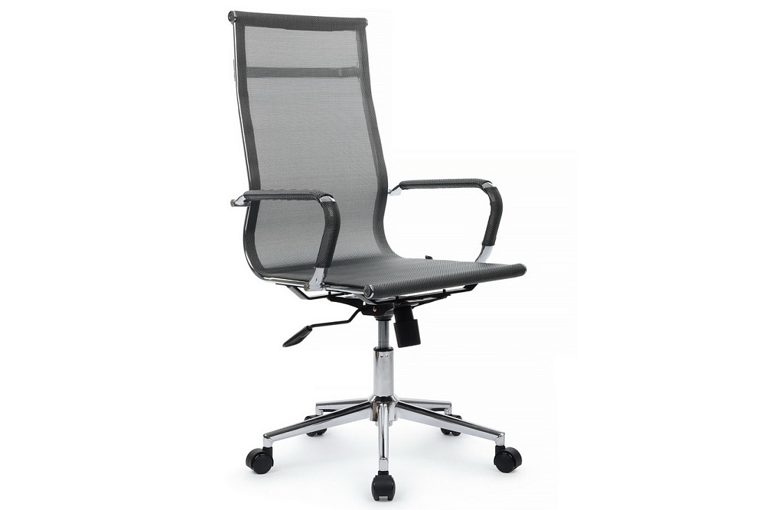 кресло руководителя rv chair hugo 6001-1se серебристо-серая сетка фото