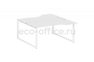 Рабочая станция криволинейная METAL SYSTEM STYLE БО.РАС-СА-2.1 Белый / Белый металл фото