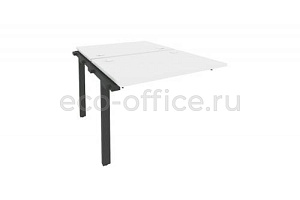 Наборный элемент рабочей станции на П-образном м/к ONIX O.M-2.NRS-1.7 Белый Бриллиант / Антрацит металл фото