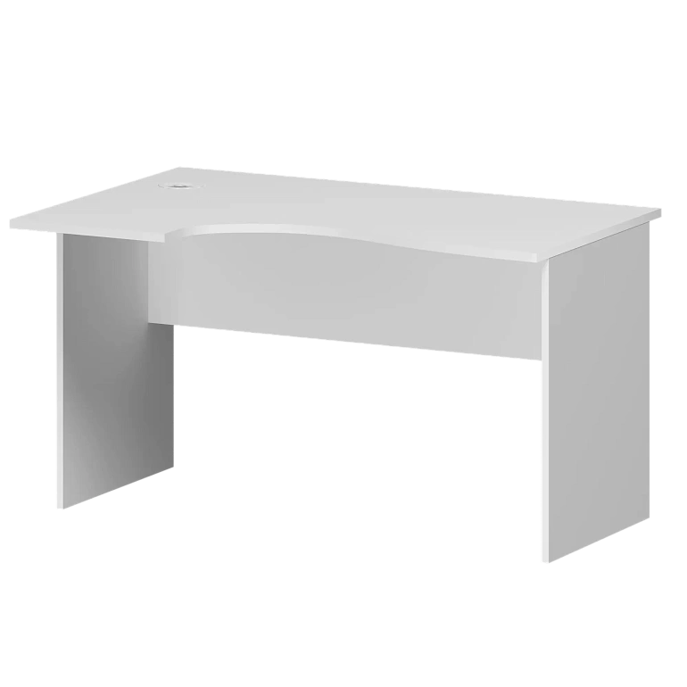 стол эргономичный левый protech а-200.лв белый фото