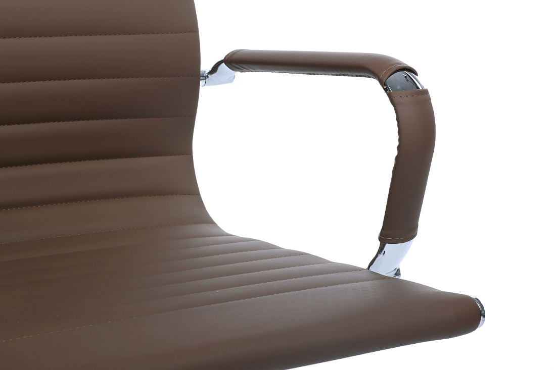 Конференц-кресло RV Chair HUGO 6002-3E Коричневая экокожа  стоимость