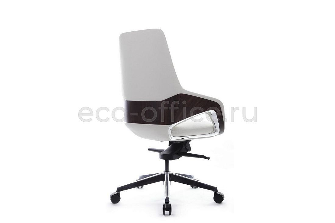 Кресло руководителя RV Design AURA-M FK005-B Белая кожа  стоимость