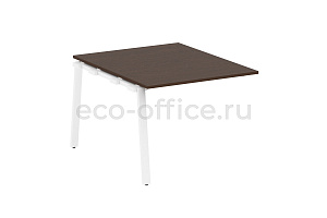 Проходной наборный элемент переговорного стола METAL SYSTEM STYLE БА.ППРГ-1 Венге Цаво / Белый металл фото