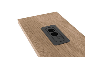 Розеточный блок tECOnik OME021P.2-BK Черный фото