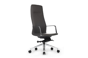 Кресло руководителя RV Design PLAZA FK004-A13 Антрацит кожа фото