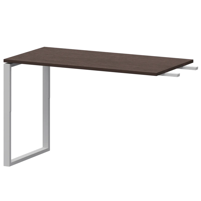 бриф-приставка на металлокаркасе protech ам.о-120.60 дуб венге/белый фото