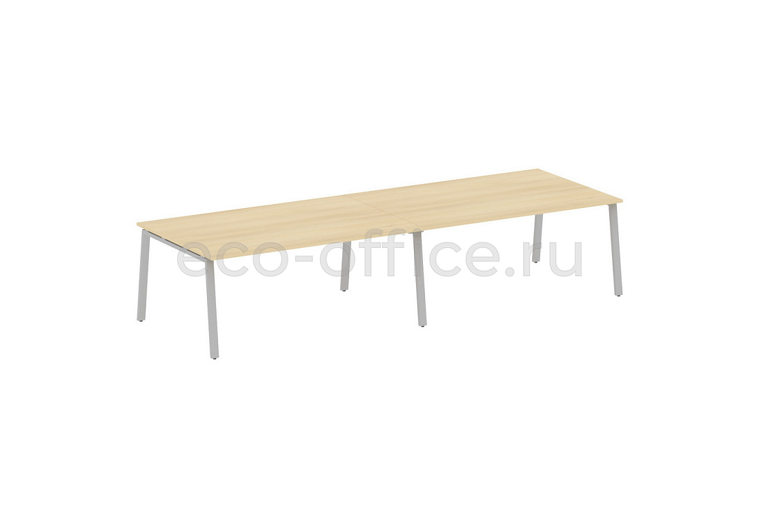 Стол переговорный (2 столешницы) METAL SYSTEM STYLE БА.ПРГ-2.5 Акация Лорка / Серый металл  стоимость