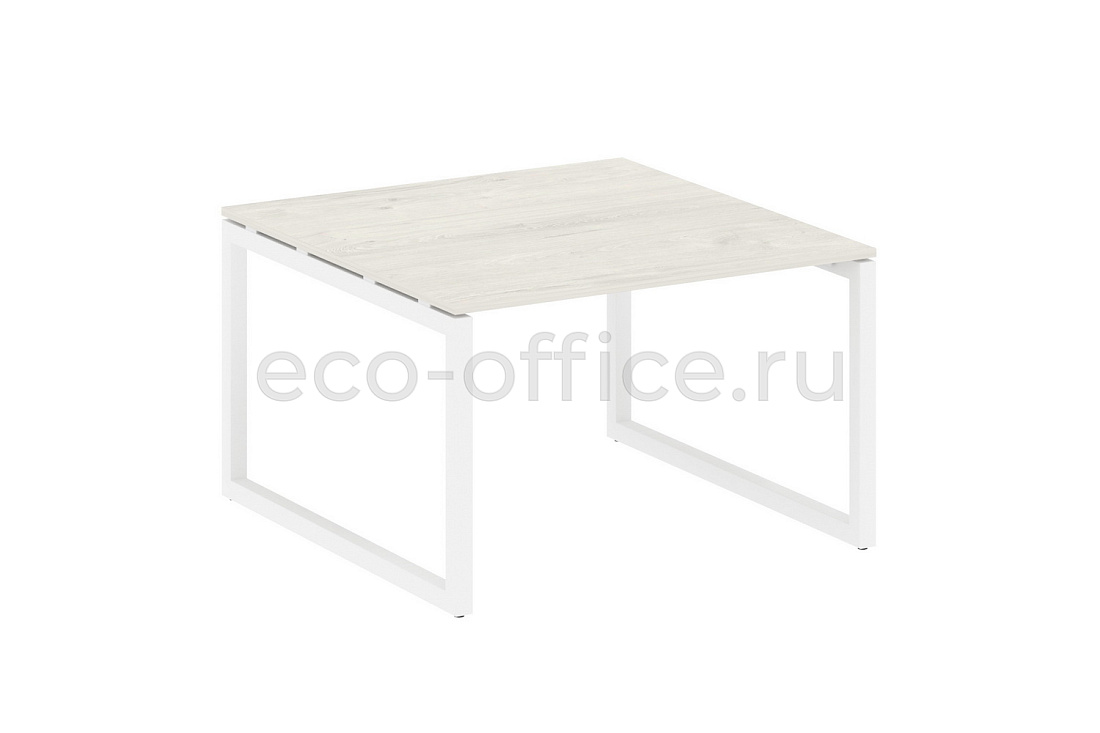 Стол переговорный (1 столешница) METAL SYSTEM QUATTRO 5x5 50БО.ПРГ-1.2 Дуб Наварра / Белый металл  стоимость