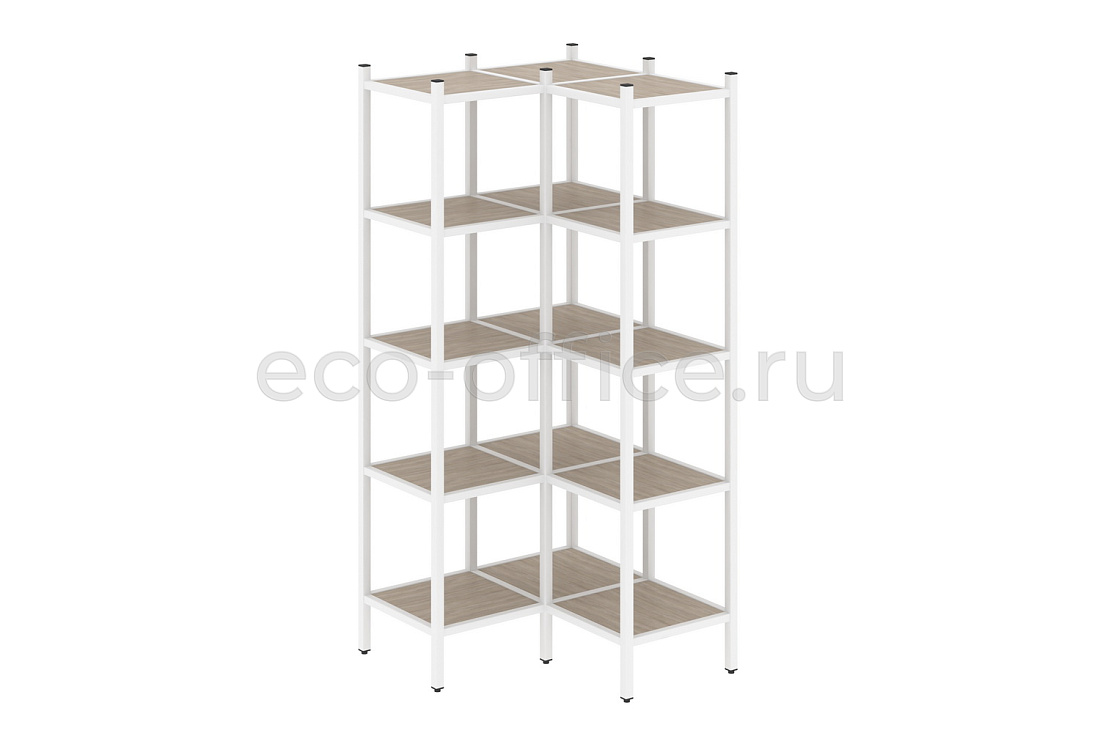 Комплект наборного стеллажа LOFT VR.L-32 Дуб Аттик / Белый металл  стоимость