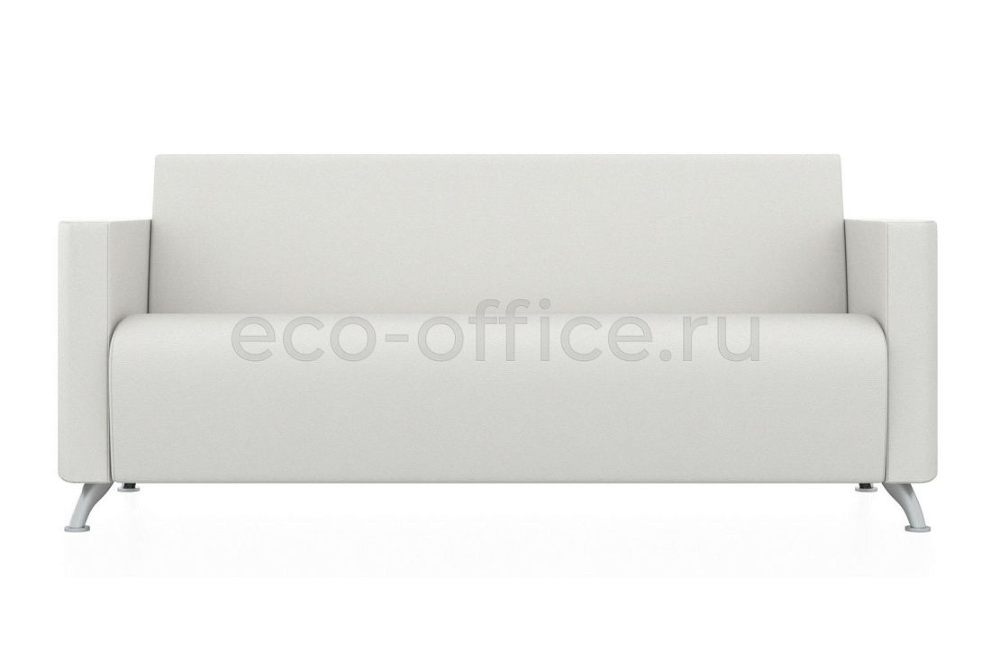 Трехместный диван СИТИ экокожа Euroline 920 Ультра белый купить в Москве