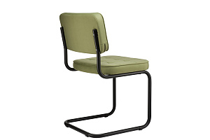 Конференц-кресло ECO-CHAIR COLOMBO Comfort CLM-05 Оливковый велюр / Черный металл фото