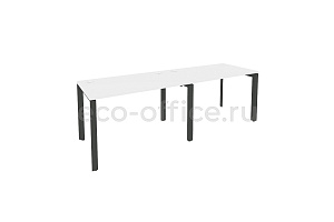 Рабочая станция на П-образном м/к ONIX O.MP-RS-2.2.7 Белый Бриллиант / Антрацит металл фото