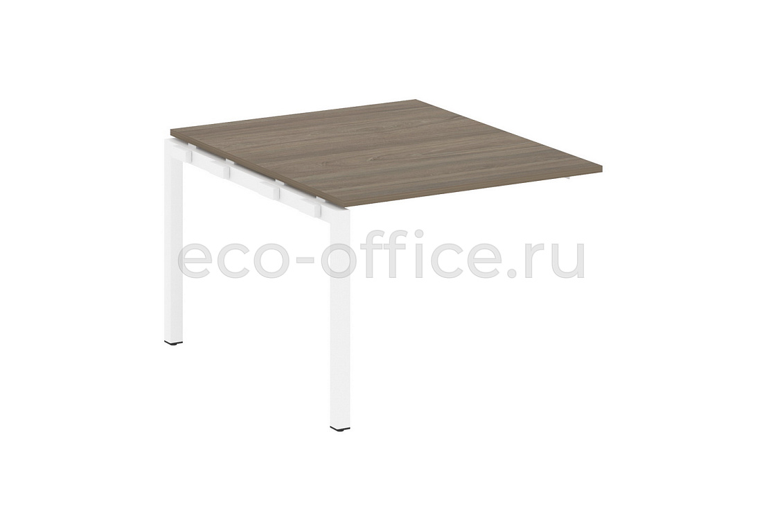 Проходной наборный элемент переговорного стола METAL SYSTEM QUATTRO 5x5 50БП.ППРГ-1 Вяз Благородный / Белый металл  стоимость