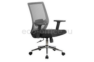 Кресло офисное RV Chair FIX 851E Серая сетка / Чёрная ткань фото