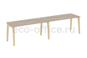 Рабочая станция на 2 рабочих места ONIX WOOD OW.RS-2.4.7 Дуб Аттик / Дуб Светлый фото