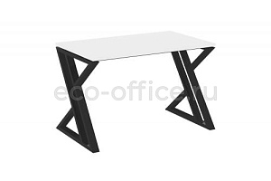 Стол рабочий LOFT VR.L-SRZ-2.7 Белый Бриллиант / Чёрный металл фото
