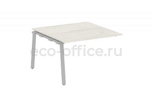 Проходной наборный элемент переговорного стола METAL SYSTEM STYLE БА.ППРГ-2 Дуб Наварра / Серый металл фото