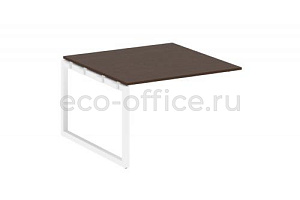 Проходной наборный элемент переговорного стола METAL SYSTEM QUATTRO 5x5 50БО.ППРГ-2 Венге Цаво / Белый металл фото