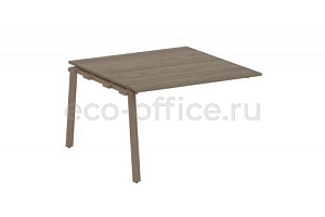 Проходной наборный элемент переговорного стола METAL SYSTEM STYLE БА.ППРГ-2 Вяз Благородный / Мокко металл фото
