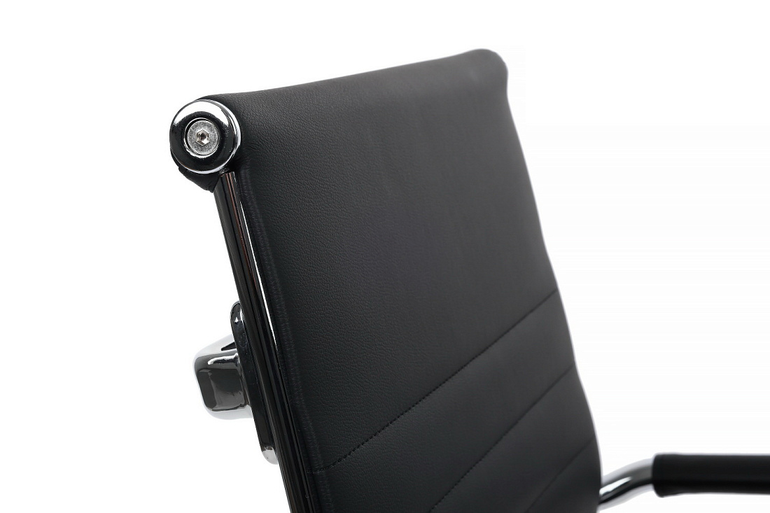 Конференц-кресло RV Chair HUGO 6002-3EC Чёрная экокожа  стоимость