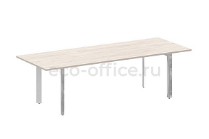 Стол переговорный ONIX DIRECT LUX M-O.MP-PRG-25 Денвер Светлый / Нержавеющая сталь фото
