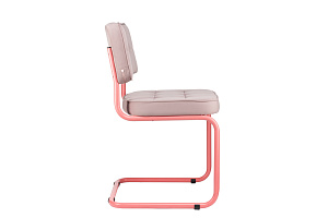 Конференц-кресло ECO-CHAIR COLOMBO Comfort CLM-05 Розовый велюр / Винтажная роза металл фото
