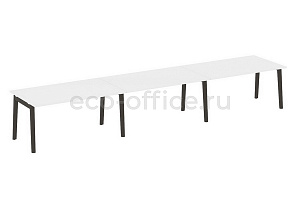 Стол переговорный (3 столешницы) ONIX WOOD OW.PRG-3.4 Белый Бриллиант / Дуб Тёмный фото