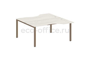 Рабочая станция криволинейная METAL SYSTEM STYLE БП.РАС-СА-2.1 Дуб Наварра / Мокко металл фото