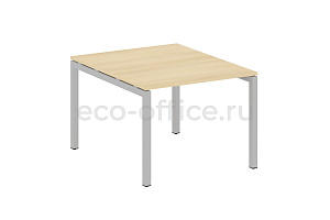 Стол переговорный (1 столешница) METAL SYSTEM QUATTRO 5x5 50БП.ПРГ-1.1 Акация Лорка / Серый металл фото