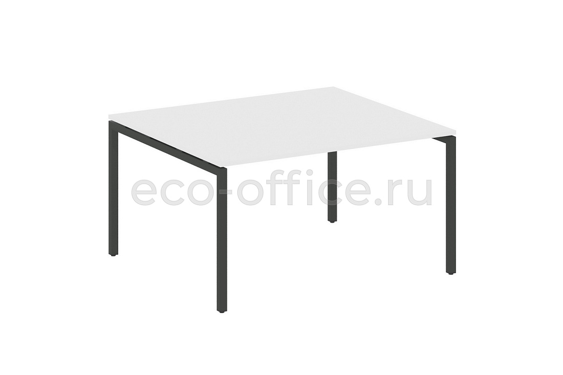 Стол переговорный (1 столешница) METAL SYSTEM QUATTRO 4x4 40БП.ПРГ-1.3 Белый / Антрацит металл  стоимость