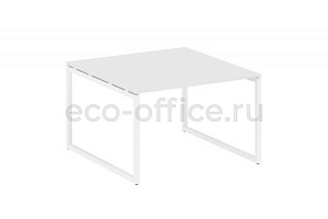 Стол переговорный (1 столешница) METAL SYSTEM QUATTRO 4x4 40БО.ПРГ-1.2 Белый / Белый металл фото
