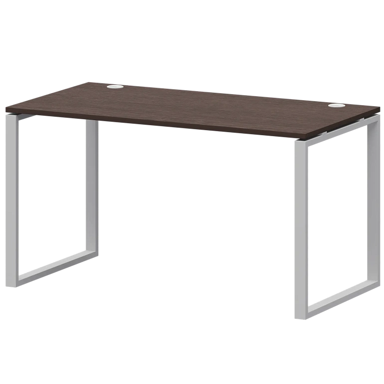 стол на металлокаркасе protech ам.о-004 дуб венге/белый фото