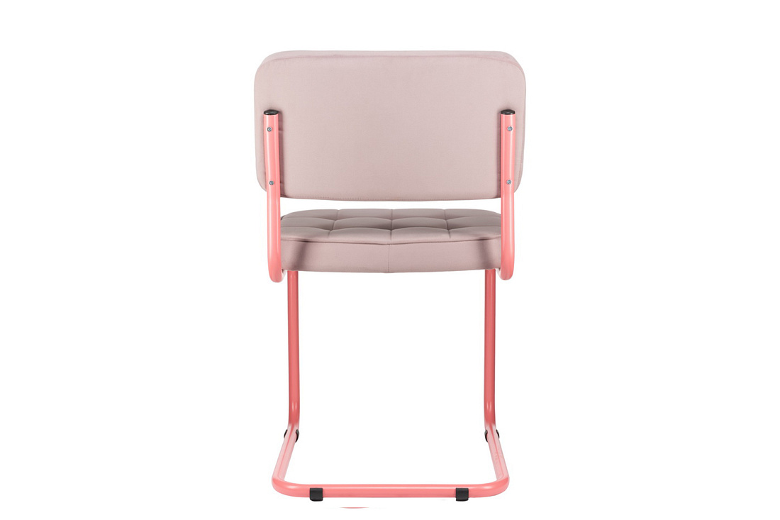 конференц-кресло eco-chair colombo comfort clm-05 розовый велюр / винтажная роза металл фото