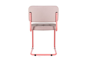 Конференц-кресло ECO-CHAIR COLOMBO Comfort CLM-05 Розовый велюр / Винтажная роза металл фото