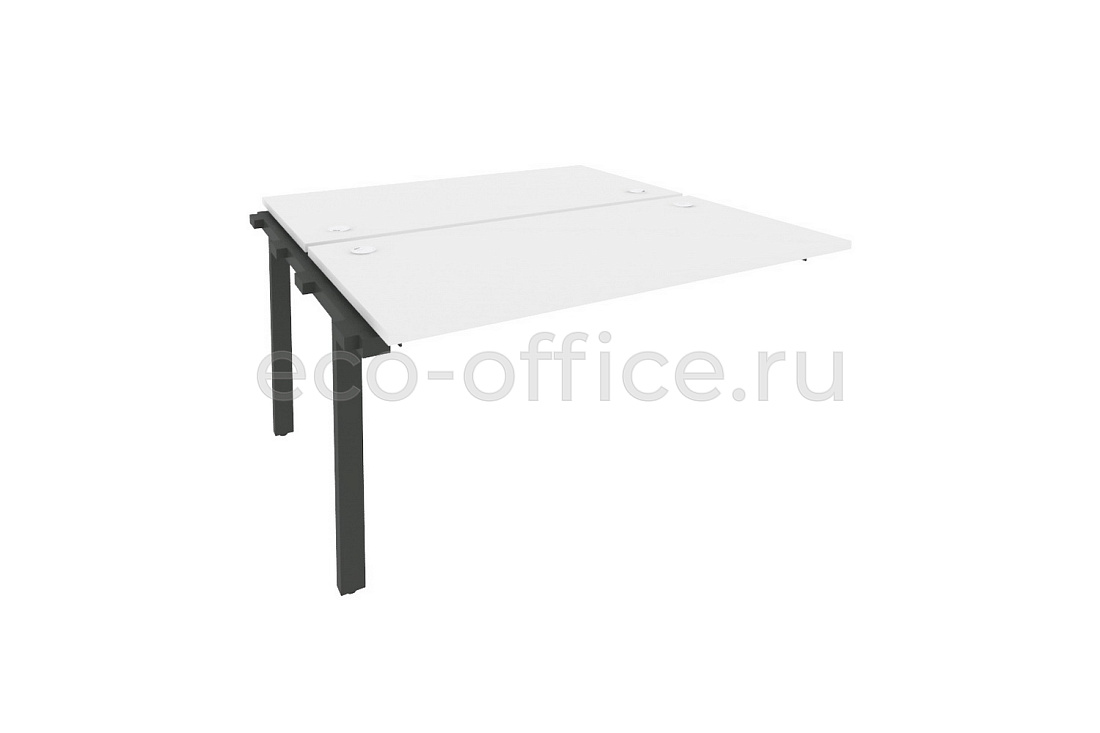 Наборный элемент рабочей станции на П-образном м/к ONIX O.M-2.NRS-3.7 Белый Бриллиант / Антрацит металл   стоимость