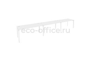 Рабочая станция на П-образном м/к ONIX O.MP-RS-3.4.7 Белый Бриллиант / Белый металл фото