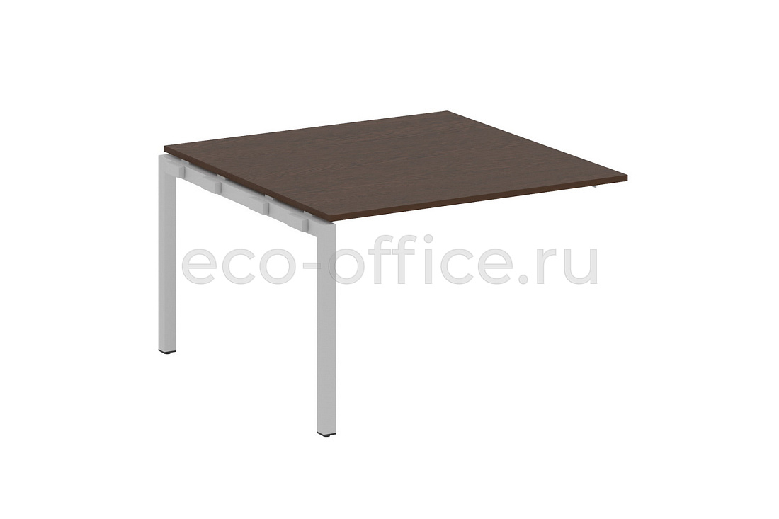 Проходной наборный элемент переговорного стола METAL SYSTEM QUATTRO 5x5 50БП.ППРГ-2 Венге Цаво / Серый металл  стоимость