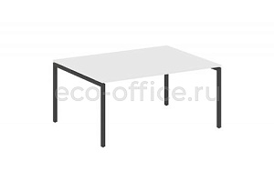 Стол переговорный (1 столешница) METAL SYSTEM QUATTRO 4x4 40БП.ПРГ-1.4 Белый / Антрацит металл фото