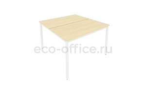 Рабочая станция на металлокаркасе SLIM SYSTEM С.СП-4.2 Клён / Белый металл фото