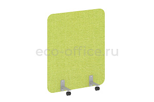 Перегородка на металлических опорах, на роликах R-LINE SOFT AP.R-100-120 Рогожка Romeo 01 / Серый металл фото
