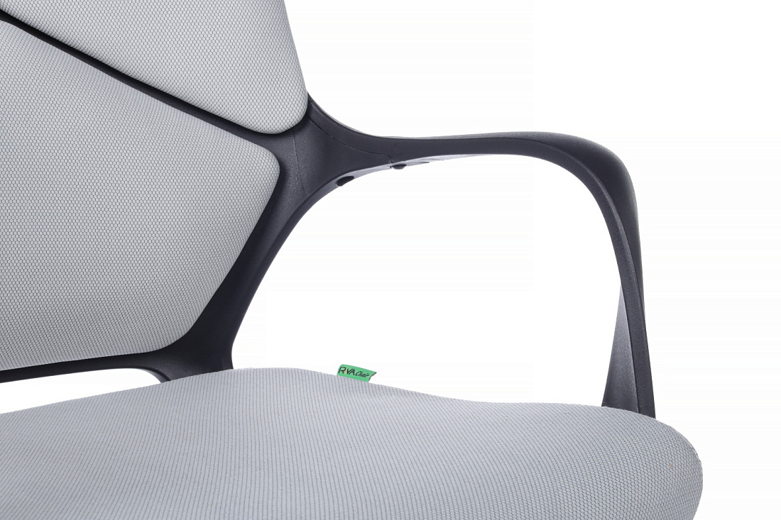 Кресло офисное RV Chair IQ RV 8989 Чёрный пластик / Светло-серая ткань  стоимость