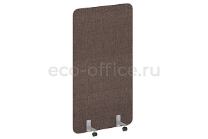 Перегородка на металлических опорах, на роликах R-LINE SOFT AP.R-100-180 Рогожка Romeo 01 / Серый металл фото