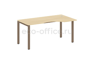 Стол криволинейный правый METAL SYSTEM STYLE БП.СА-1 (R) Акация Лорка / Мокко металл фото