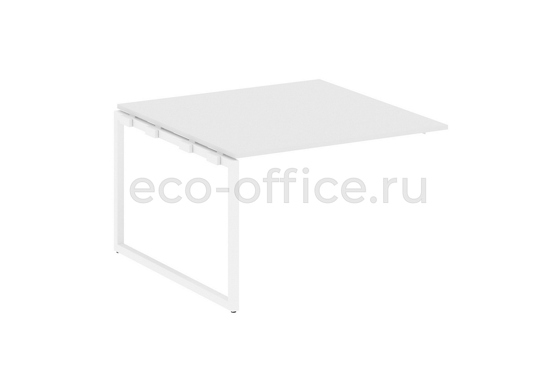 Проходной наборный элемент переговорного стола METAL SYSTEM QUATTRO 4x4 40БО.ППРГ-2 Белый / Белый металл  стоимость