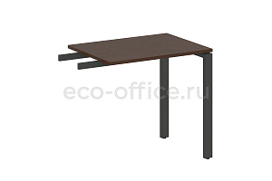 Приставной элемент на П-образном м/к METAL SYSTEM STYLE БП.ПР-2 Венге Цаво / Антрацит металл фото