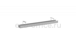 Кабель-канал узкий для стола L1200 METAL SYSTEM STYLE МК-0120 Серый металл фото